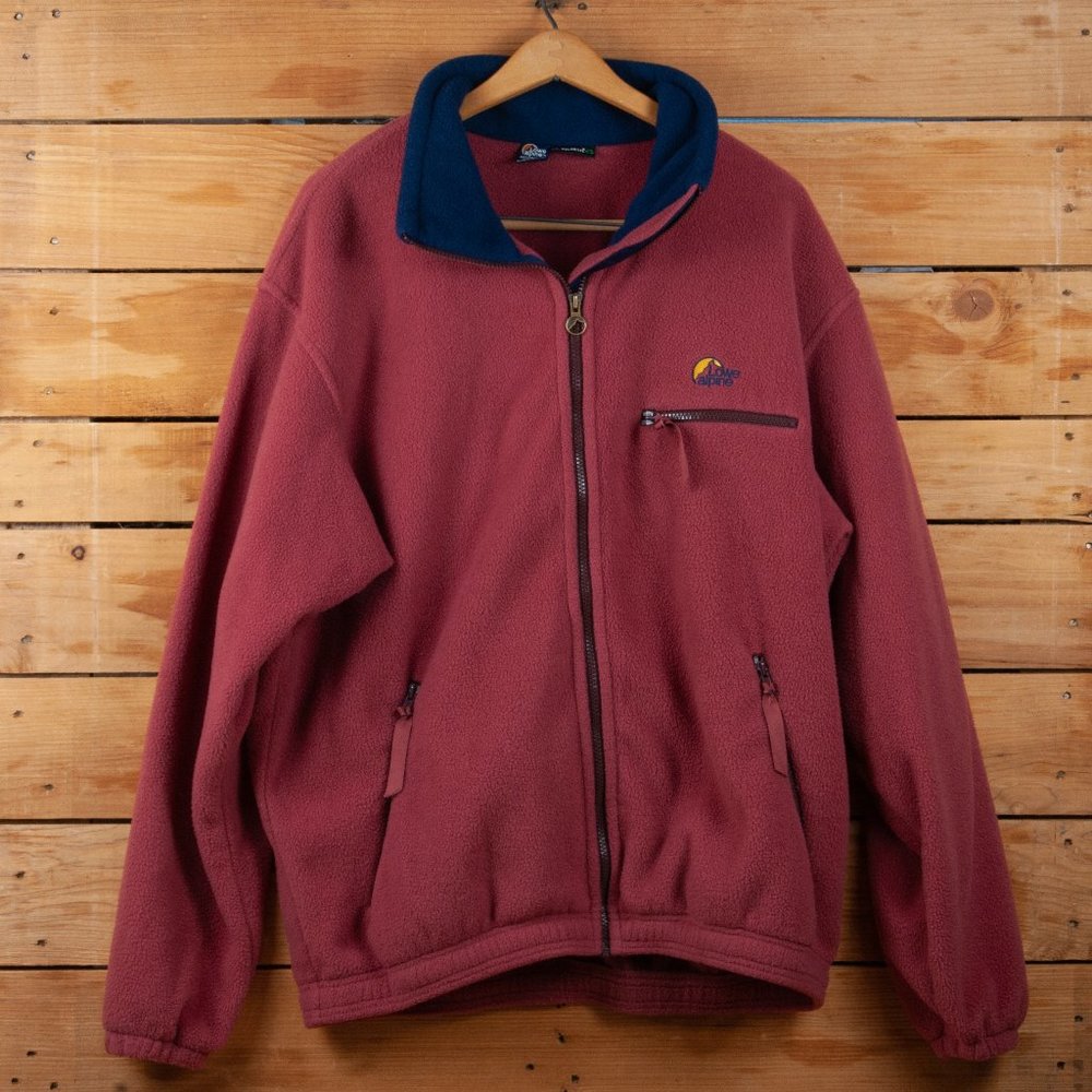Vintage 90s Lowe Alpine Polartec Fleece Full Zip Jacket- Made in USA